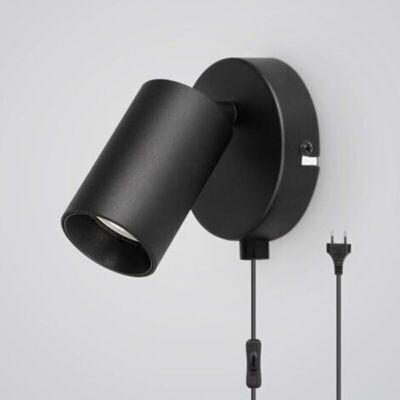 OEM Aplique De Pared Vintage Gu10 Con Interruptor Y Enchufe, Regulable 350°, Color Negro Mate, Ideal Para Salón, Escalera O Pasillo (bombilla No Incluida). OEM Aplique De Pared Vintage Gu10 Con Interruptor Y Enchufe, Regulable 350°, Color Negro Mate, Ideal Para Salón, Escalera O Pasillo (bombilla No Incluida).
