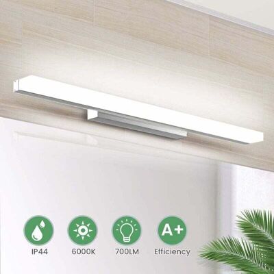 OEM Lámpara Led Para Espejo - 40 Cm - Aplique De Pared Para Baño - 700 Lm - 8 W - 6000 K - Lámpara Para Espejo De Baño - Ip44 - Aplique Led Para Espejo - Aplique De Pared Led - Lámpara De Baño Moderna - B OEM Lámpara Led Para Espejo - 40 Cm - Aplique De Pared Para Baño - 700 Lm - 8 W - 6000 K - Lámpara Para Espejo De Baño - Ip44 - Aplique Led Para Espejo - Aplique De Pared Led - Lámpara De Baño Moderna - B