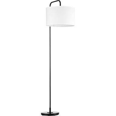 JHY DESIGN Lámpara De Pie Con Interruptor De Pie, Lámpara De Pie Con Pantalla De Tela, Acero, Blanco JHY DESIGN Lámpara De Pie Con Interruptor De Pie, Lámpara De Pie Con Pantalla De Tela, Acero, Blanco