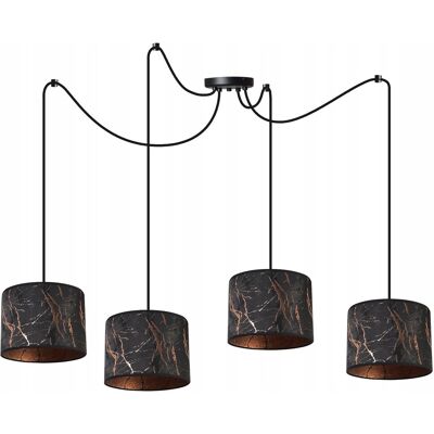 OEM Lámpara De Techo Colgante, Pantalla Con Estampado De Araña, Cobre OEM Lámpara De Techo Colgante, Pantalla Con Estampado De Araña, Cobre