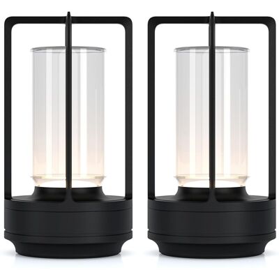 OEM Juego De 2 Lámparas De Mesa Portátiles De Metal Para Uso Interior/exterior, Lámpara Led Inalámbrica Recargable, 3 Colores, Brillo Ajustable, Lámpara Pequeña Para Escritorio, Restaurante, Dormitorio, B OEM Juego De 2 Lámparas De Mesa Portátiles De Metal Para Uso Interior/exterior, Lámpara Led Inalámbrica Recargable, 3 Colores, Brillo Ajustable, Lámpara Pequeña Para Escritorio, Restaurante, Dormitorio, B