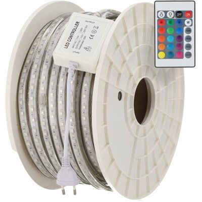GREENICE Tira Flexible Led 14,4w/m 220vac 60leds/m Smd5050 Ip65 Rgb 50 Metros GREENICE Tira Flexible Led 14,4w/m 220vac 60leds/m Smd5050 Ip65 Rgb 50 Metros