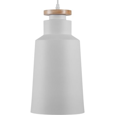 BELIANI Lámpara De Techo De Metal Negro Y Blanco 189 Cm Pantalla Bicolor Acabado Mate Estilo Moderno Neva BELIANI Lámpara De Techo De Metal Negro Y Blanco 189 Cm Pantalla Bicolor Acabado Mate Estilo Moderno Neva