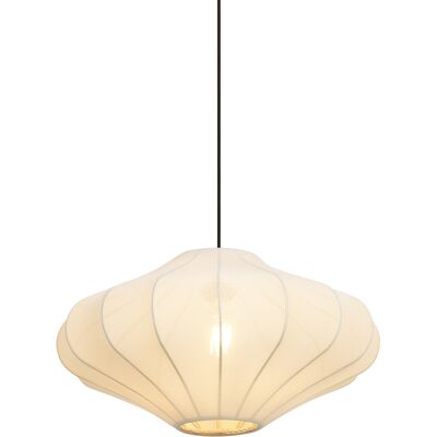 Japandi Lámpara Colgante Japandi Beige Con Pantalla De Tela De 50 Cm - Plu Textil /metálica Redonda Adecuado Para Led Max. 1 X 15 Watt - Qazqa Japandi Lámpara Colgante Japandi Beige Con Pantalla De Tela De 50 Cm - Plu Textil /metálica Redonda Adecuado Para Led Max. 1 X 15 Watt - Qazqa
