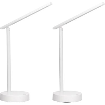 Lámpara de Escritorio LED Recargable Archie - Ajustable, Blanca Lámpara de Escritorio LED Recargable Archie - Ajustable, Blanca