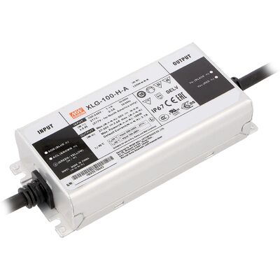 Mean Well - Iluminashop - Driver Xlg100a Para Foco Modular Led 100w Mean Well - Iluminashop - Driver Xlg100a Para Foco Modular Led 100w