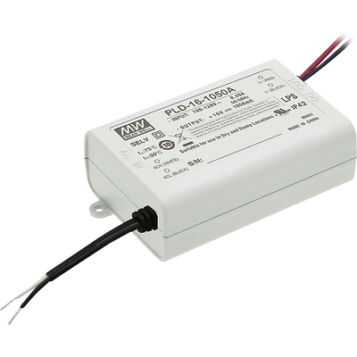 Mean Well Driver Led Meanwell Pld-16-1400b 16w 1,4a No Regulable Mean Well Driver Led Meanwell Pld-16-1400b 16w 1,4a No Regulable