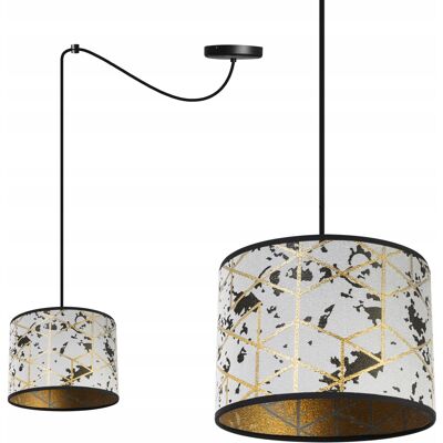 OEM Lámpara De Techo Colgante, Pantalla Con Estampado De Araña Dorada OEM Lámpara De Techo Colgante, Pantalla Con Estampado De Araña Dorada