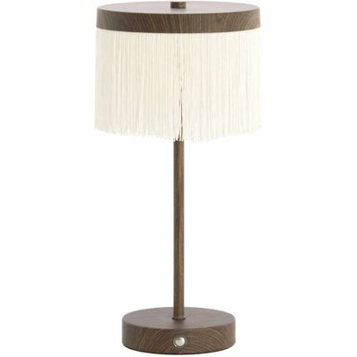 LIGHT & LIVING Lámpara De Mesa - Marrón - Led - Madera Metal - Pequeña Lámpara LIGHT & LIVING Lámpara De Mesa - Marrón - Led - Madera Metal - Pequeña Lámpara