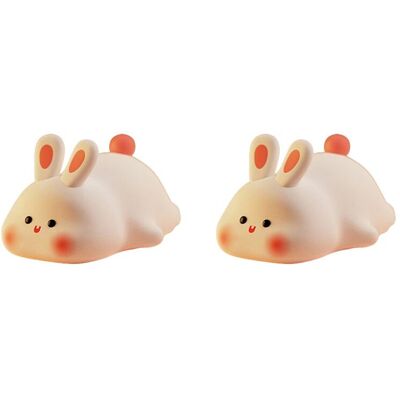 OEM 2 Lámparas De Noche Con Forma De Conejo, Lámpara De Silicona Adorable, Luz Regulable Con Forma De Conejo, Luz Nocturna Recargable, Lámpara De Mesita De Noche. OEM 2 Lámparas De Noche Con Forma De Conejo, Lámpara De Silicona Adorable, Luz Regulable Con Forma De Conejo, Luz Nocturna Recargable, Lámpara De Mesita De Noche.