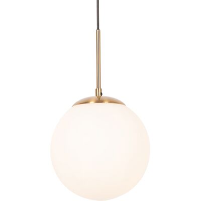 Lámpara colgante inteligente dorada con cristal opalino Wi-Fi P45 - Flore Art Deco Lámpara colgante inteligente dorada con cristal opalino Wi-Fi P45 - Flore Art Deco