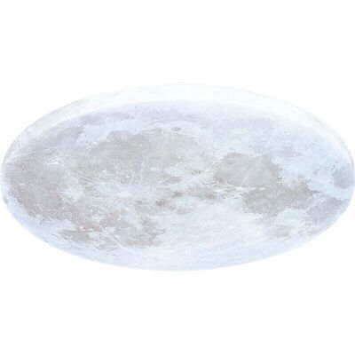 OEM Lámpara De Techo Led, Lámpara De Techo Tipo Luna Con Control Remoto, Ø 38 Cm, Regulable De 3000 A 6500 K, Función Nocturna, Aplique De Pared Para Sala De Estar/dormitorio (380 X 50 Mm) [clase Energéti OEM Lámpara De Techo Led, Lámpara De Techo Tipo Luna Con Control Remoto, Ø 38 Cm, Regulable De 3000 A 6500 K, Función Nocturna, Aplique De Pared Para Sala De Estar/dormitorio (380 X 50 Mm) [clase Energéti