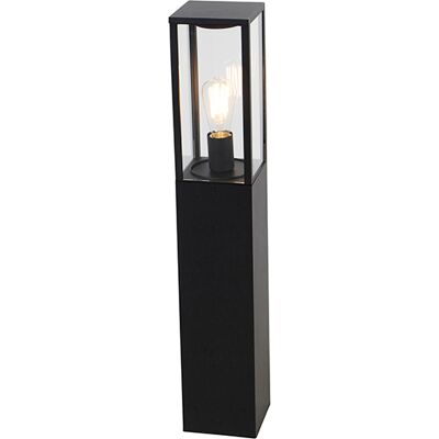 Qazqa Farola exterior negra 80cm IP44 Charlois Qazqa Farola exterior negra 80cm IP44 Charlois
