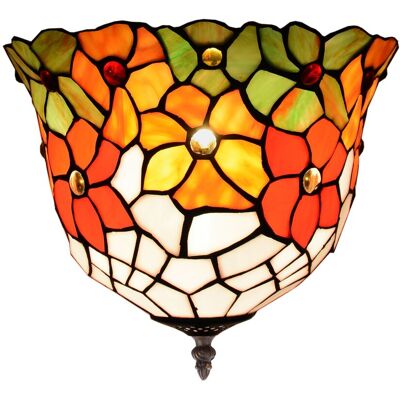 Fijalo - Luz de techo Tiffany - Diámetro 30/40cm - Hierro Fijalo - Luz de techo Tiffany - Diámetro 30/40cm - Hierro