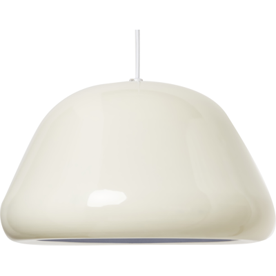 BELIANI Lámpara Colgante De Metal Brillante Estilo Vintage Redondeado Beige Claro Joku BELIANI Lámpara Colgante De Metal Brillante Estilo Vintage Redondeado Beige Claro Joku
