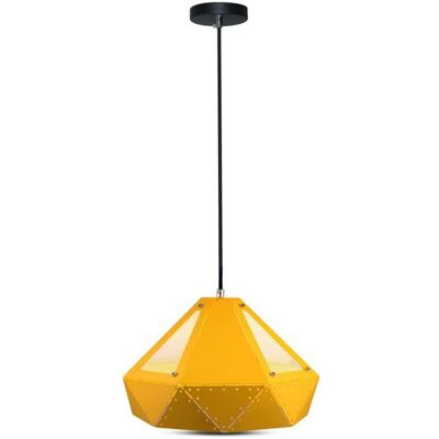 V-TAC VT-7310-Y Lámpara Colgante Amarilla de Metal - LED E27 Prisma V-TAC VT-7310-Y Lámpara Colgante Amarilla de Metal - LED E27 Prisma