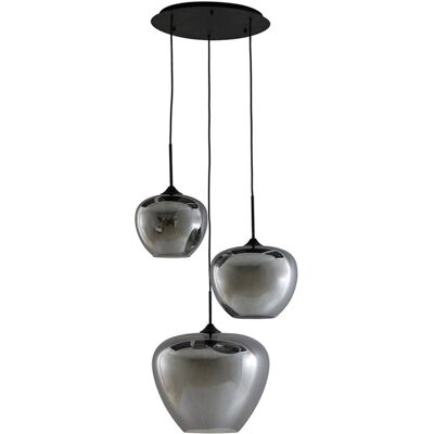 Light&Living Mayson Lámpara Colgante Cristal Ahumado - 3L, Ø40cm, Modern Light&Living Mayson Lámpara Colgante Cristal Ahumado - 3L, Ø40cm, Modern