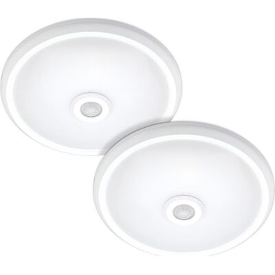 ARUM LIGHTING Conjunto De 2 Plafones Detector De Movimiento Ip20 12w Led Clark Blanco Natural Temperatura De Color: 4000k Blanco Neutro ARUM LIGHTING Conjunto De 2 Plafones Detector De Movimiento Ip20 12w Led Clark Blanco Natural Temperatura De Color: 4000k Blanco Neutro