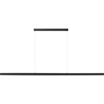 BELIANI Lámpara Led Colgante Lineal De Metal 180 Cm Estilo Industrial Moderno Negro Baddana BELIANI Lámpara Led Colgante Lineal De Metal 180 Cm Estilo Industrial Moderno Negro Baddana