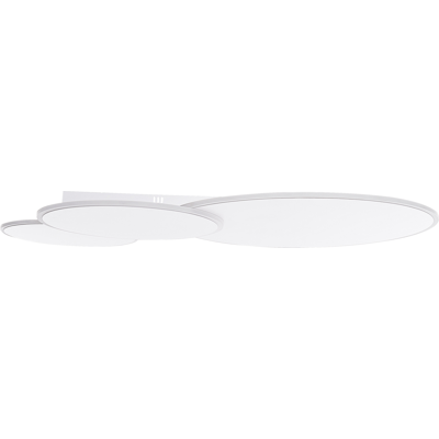 BELIANI Lámpara De Techo Luces Led Integradas Redonda Blanco Gabrik BELIANI Lámpara De Techo Luces Led Integradas Redonda Blanco Gabrik