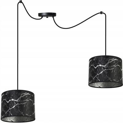 OEM Lámpara De Techo Colgante, Pantalla Con Estampado De Araña, Plateada OEM Lámpara De Techo Colgante, Pantalla Con Estampado De Araña, Plateada