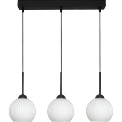 OEM Lámpara De Techo Colgante, Tipo Tira, Con Bolas Blancas, Estilo Industrial Loft, Led, 3xe27, Fiona 14-984 OEM Lámpara De Techo Colgante, Tipo Tira, Con Bolas Blancas, Estilo Industrial Loft, Led, 3xe27, Fiona 14-984