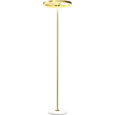 JHY DESIGN Lámpara De Pie, Interruptor De Pie, Estructura Metálica, Pantalla Acrílica, 4000k, Regulable, Color Dorado. JHY DESIGN Lámpara De Pie, Interruptor De Pie, Estructura Metálica, Pantalla Acrílica, 4000k, Regulable, Color Dorado.