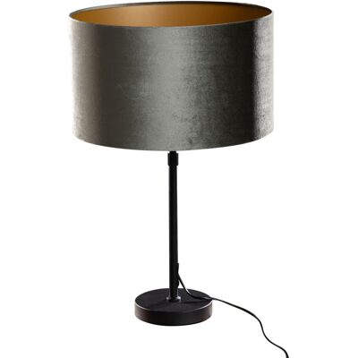 Clásico/antiguo Lámpara De Mesa Negra Con Pantalla De Terciopelo Verde 35 Cm - Parte Acero /terciopelo /textil Redonda Adecuado Para Led Max. 1 X 60 Watt - Qazqa Clásico/antiguo Lámpara De Mesa Negra Con Pantalla De Terciopelo Verde 35 Cm - Parte Acero /terciopelo /textil Redonda Adecuado Para Led Max. 1 X 60 Watt - Qazqa