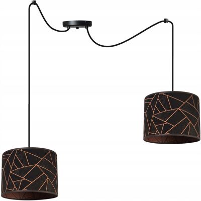 OEM Lámpara De Techo Colgante, Pantalla Con Estampado De Araña, Cobre OEM Lámpara De Techo Colgante, Pantalla Con Estampado De Araña, Cobre