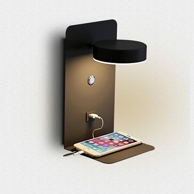 OEM Lámpara De Pared Led Para Interiores Con Puerto Usb, 12 W, Regulable En Tres Colores, Lámpara Moderna Con Interruptor De Lectura Giratorio De 330°, Luz Nocturna Para Mesita De Noche. OEM Lámpara De Pared Led Para Interiores Con Puerto Usb, 12 W, Regulable En Tres Colores, Lámpara Moderna Con Interruptor De Lectura Giratorio De 330°, Luz Nocturna Para Mesita De Noche.