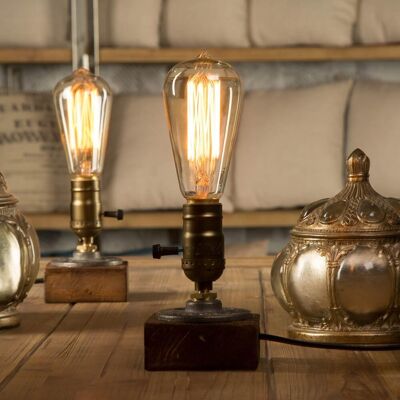 OEM Lámparas De Mesa Vintage Loft Dimmable Lámpara De Mesa De Madera Home Light Bar Decor OEM Lámparas De Mesa Vintage Loft Dimmable Lámpara De Mesa De Madera Home Light Bar Decor