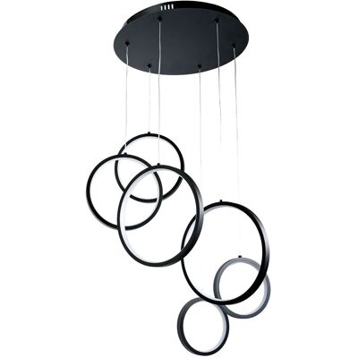 Lámpara De Techo Colgante Toolight App1921-cp Black Led Black Lámpara De Techo Colgante Toolight App1921-cp Black Led Black