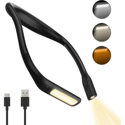 OEM Luz De Lectura Cuello Lampara Libro De Lectura Recargable, Linterna Cuello Flexible Brillo Ajustable Y 3 Colores Modos Protección Ocular Luz Cuello Lectura Para Leer, Reparar, Tejer Y Coser OEM Luz De Lectura Cuello Lampara Libro De Lectura Recargable, Linterna Cuello Flexible Brillo Ajustable Y 3 Colores Modos Protección Ocular Luz Cuello Lectura Para Leer, Reparar, Tejer Y Coser