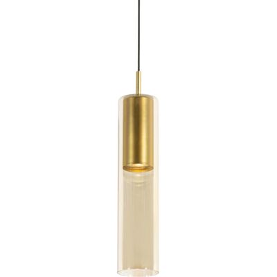 Moderno Lámpara Colgante Moderna Dorada Para Sistema De Riel Monofásico - Iconic Lloyd Acero Alargada Adecuado Para Led Max. 1 X 10 Watt - Qazqa Moderno Lámpara Colgante Moderna Dorada Para Sistema De Riel Monofásico - Iconic Lloyd Acero Alargada Adecuado Para Led Max. 1 X 10 Watt - Qazqa