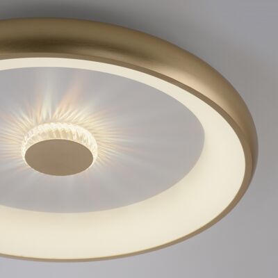 LEUCHTEN DIREKT VERTIGO LED Lámpara de Techo - Regulable, CCT Ajustable, Efecto Cristal LEUCHTEN DIREKT VERTIGO LED Lámpara de Techo - Regulable, CCT Ajustable, Efecto Cristal