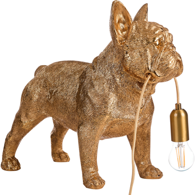 BELIANI Lámpara De Mesa Con Temática Animal Lámpara De Noche Con Forma De Perro Lámpara De Lectura Para Dormitorio Dorado Baxter BELIANI Lámpara De Mesa Con Temática Animal Lámpara De Noche Con Forma De Perro Lámpara De Lectura Para Dormitorio Dorado Baxter