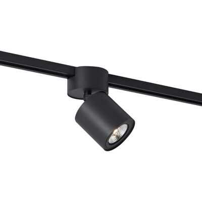 Qazqa Foco Moderno Negro Para Sistema De Riel Monofásico Gu10 Qazqa Foco Moderno Negro Para Sistema De Riel Monofásico Gu10