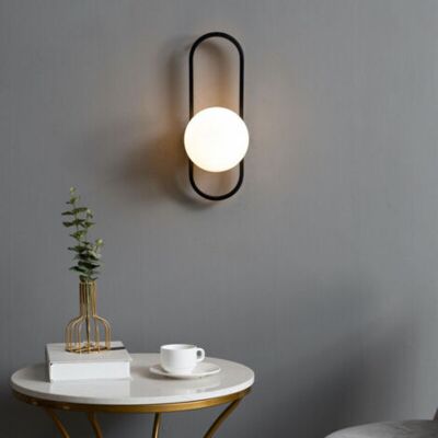 OEM Apliques De Pared De Cristal Para Interiores, Lámparas De Pared Esféricas Modernas, Base De Hierro, Casquillo E27, Aplique De Pared Sencillo, Lámpara De Pared Para Mesita De Noche, Salón, Estudio, Luz OEM Apliques De Pared De Cristal Para Interiores, Lámparas De Pared Esféricas Modernas, Base De Hierro, Casquillo E27, Aplique De Pared Sencillo, Lámpara De Pared Para Mesita De Noche, Salón, Estudio, Luz