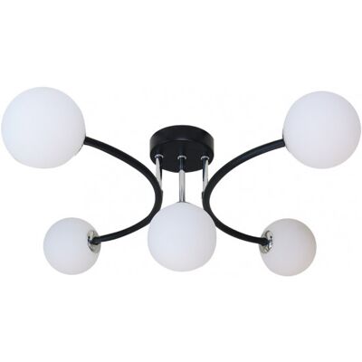 Lámpara de araña Fabrilamp La habana - 5 G9 - Negro - Iluminación moderna Lámpara de araña Fabrilamp La habana - 5 G9 - Negro - Iluminación moderna