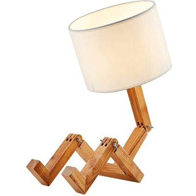 OEM Lámpara De Mesa Con Forma De Robot De Madera, Plegable Y Ajustable, Con Casquillo E27, Ideal Para El Salón, El Dormitorio O La Oficina. OEM Lámpara De Mesa Con Forma De Robot De Madera, Plegable Y Ajustable, Con Casquillo E27, Ideal Para El Salón, El Dormitorio O La Oficina.