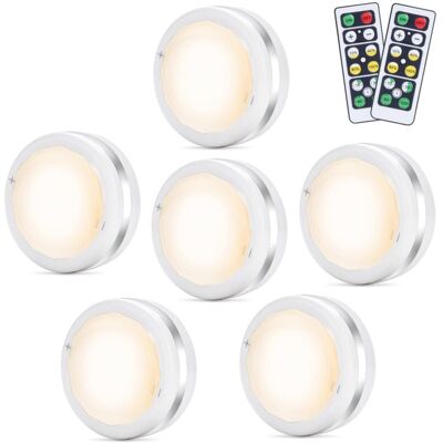 OEM Lámpara De Armario, Foco Led De Pared, Mando A Distancia Inalámbrico, 6 Unidades, Lámparas De Armario, Luz Nocturna Para Escaleras, Espejo, Cocina, Vitrinas, Armario (blanco), Npterbl - Crezuo OEM Lámpara De Armario, Foco Led De Pared, Mando A Distancia Inalámbrico, 6 Unidades, Lámparas De Armario, Luz Nocturna Para Escaleras, Espejo, Cocina, Vitrinas, Armario (blanco), Npterbl - Crezuo