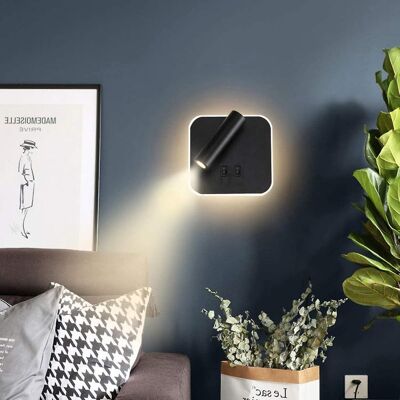 OEM Aplique De Pared Negro, Aplique De Pared Led Ajustable, Lámpara De Lectura Para Mesita De Noche, Aplique De Pared Giratorio, Aplique De Pared Decorativo Para Sala De Estar Y Dormitorio. OEM Aplique De Pared Negro, Aplique De Pared Led Ajustable, Lámpara De Lectura Para Mesita De Noche, Aplique De Pared Giratorio, Aplique De Pared Decorativo Para Sala De Estar Y Dormitorio.