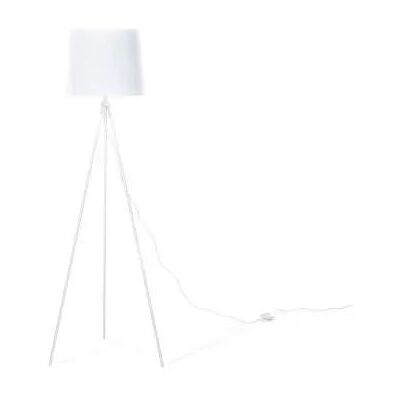 Lámpara de pie de metal blanco Beliani - Diseño moderno Lámpara de pie de metal blanco Beliani - Diseño moderno