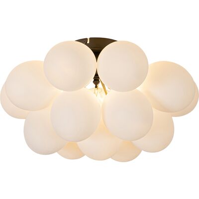 Lámpara de Techo Inteligente Negra Opal QAZQA - Compatible con LED Lámpara de Techo Inteligente Negra Opal QAZQA - Compatible con LED