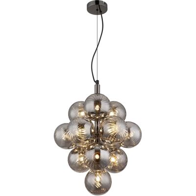 Lámpara Colgante Globo Lighting Conor - 13 llamas, 120cm, Negro Lámpara Colgante Globo Lighting Conor - 13 llamas, 120cm, Negro