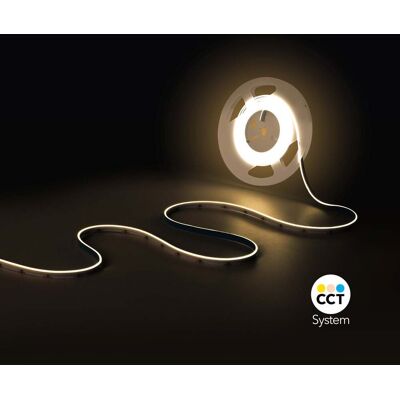 Barcelona Led - Tira Led Cob 24v Dc Cct - Emisión Lateral - 12w/m - 10mm - Ip20 Barcelona Led - Tira Led Cob 24v Dc Cct - Emisión Lateral - 12w/m - 10mm - Ip20
