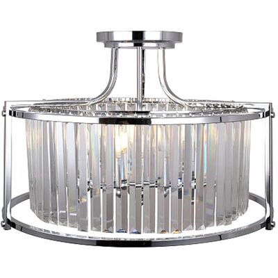 OEM Asbury C - Lámpara De Techo Hampton Cristal, Cromo, 58 Cm OEM Asbury C - Lámpara De Techo Hampton Cristal, Cromo, 58 Cm
