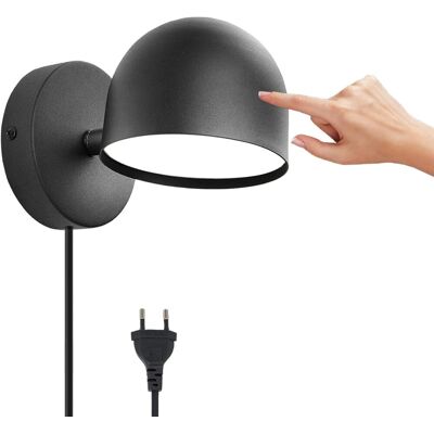 OEM Aplique De Pared Led De 12 W Para Interiores Con Enchufe, Regulable Mediante Tacto, Lámpara De Mesilla Giratoria De 360°, Luz De Lectura Blanca Cálida Ajustable De 3000 K, Adecuada Para Salón, Dormito OEM Aplique De Pared Led De 12 W Para Interiores Con Enchufe, Regulable Mediante Tacto, Lámpara De Mesilla Giratoria De 360°, Luz De Lectura Blanca Cálida Ajustable De 3000 K, Adecuada Para Salón, Dormito