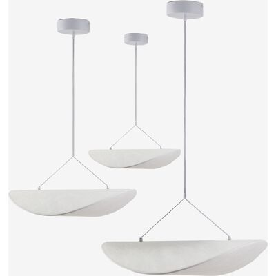 Set De 3 Lámparas De Techo Colgantes Led En Tela Zelvon Sklum Set De 3 Lámparas De Techo Colgantes Led En Tela Zelvon Sklum