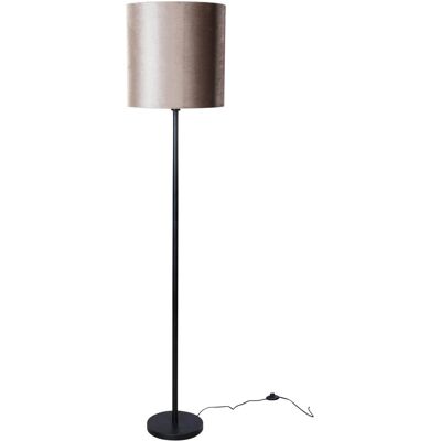 Clásico/antiguo Lámpara De Pie Negra Con Pantalla De Terciopelo Topo De 50 Cm - Simplo Acero /terciopelo /textil Alargada /redonda Adecuado Para Led Max. 1 X 60 Watt - Qazqa Clásico/antiguo Lámpara De Pie Negra Con Pantalla De Terciopelo Topo De 50 Cm - Simplo Acero /terciopelo /textil Alargada /redonda Adecuado Para Led Max. 1 X 60 Watt - Qazqa